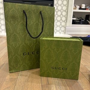 Gucci gift bag and box